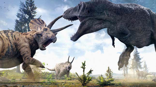 Image for article titled New Evidence Suggests Dinosaurs Would Have Driven Selves To Extinction Through Greed And Complacency Anyway