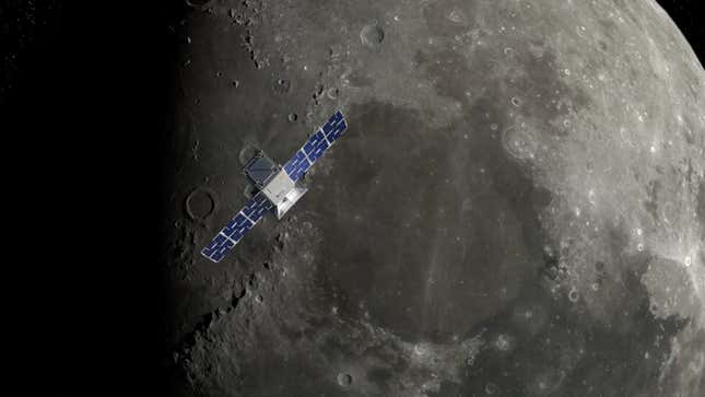 Imagen para el artículo titulado CAPSTONE se convierte en la primera sonda en entrar en una órbita halo alrededor de la Luna y hará de avanzadilla para la misión Artemis