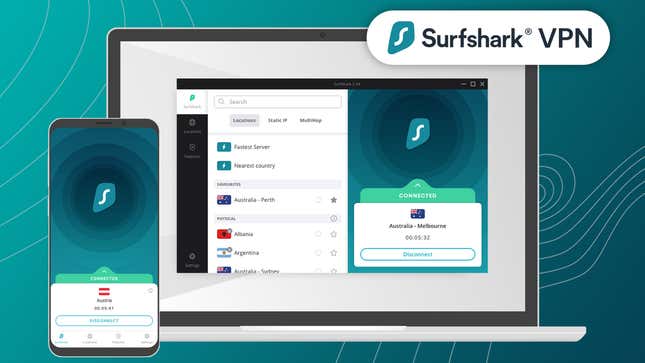 Image for article titled SurfShark VPN Is an Extra 20% Off Right Now