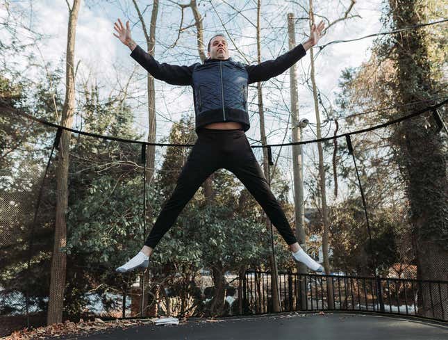 Image for article titled Dignity Temporarily Set Aside To Enjoy Trampoline