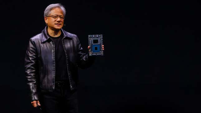 Nvidia Corp Chief Executive Jensen Huang speaks at the COMPUTEX forum in Taipei, Taiwan May 29, 2023.