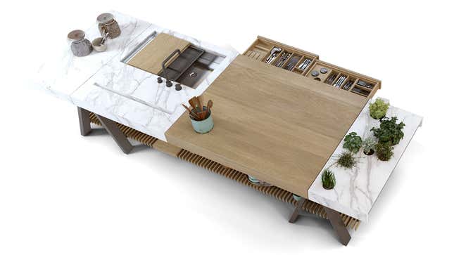 The BANCO kitchen table by LA AGENCIA.