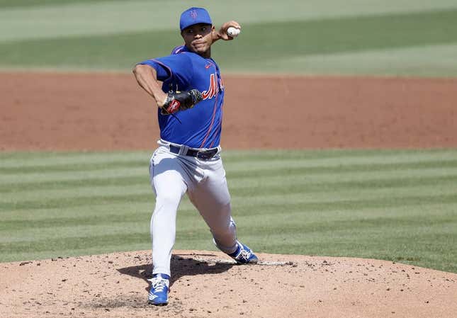 Mar 5, 2023; Jupiter, Florida, USA; New York Mets pitcher Jose Quintana (62) pitches against the St. Louis Cardinals in the third inning at Roger Dean Stadium.