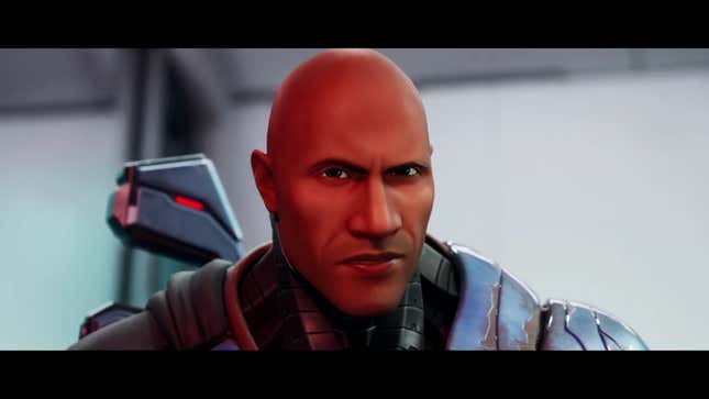 Dwayne Johnson as The Foundation in Fortnite.