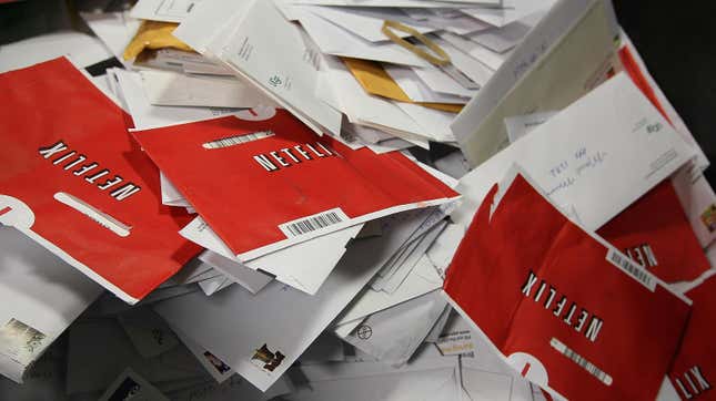 Red Netflix envelopes