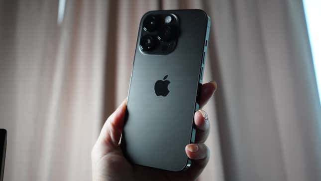 A photo of the black iPhone 14 Pro 