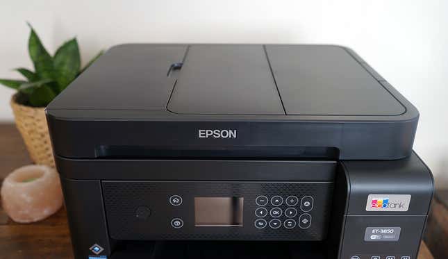 Frontal de una impresora Epson EcoTank ET-3850