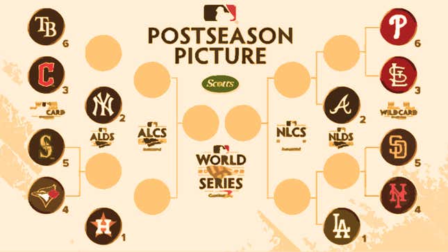 Image for article titled MLB Wild Card Series predictions: Rays-Guardians, Mariners-Blue Jays, Phillies-Cardinals, Padres-Mets