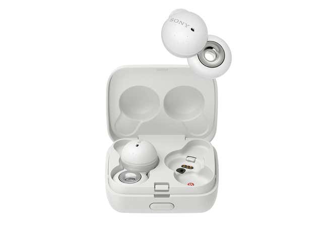 Imagen para el artículo titulado Los nuevos Sony LinkBuds son unos auriculares con agujero que se controlan tocándote las patillas