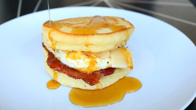 Image for article titled This Pancake Breakfast Sandwich Is Better Than a McGriddle