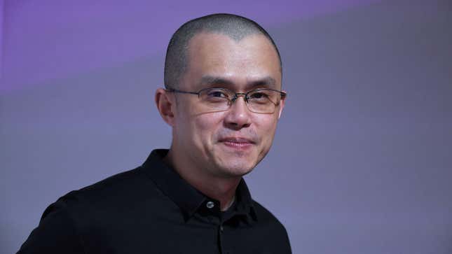 Binance founder Changpeng Zhao, also known as CZ, poses during an interview at the technology startups and innovation fair in Paris on May 16, 2022.