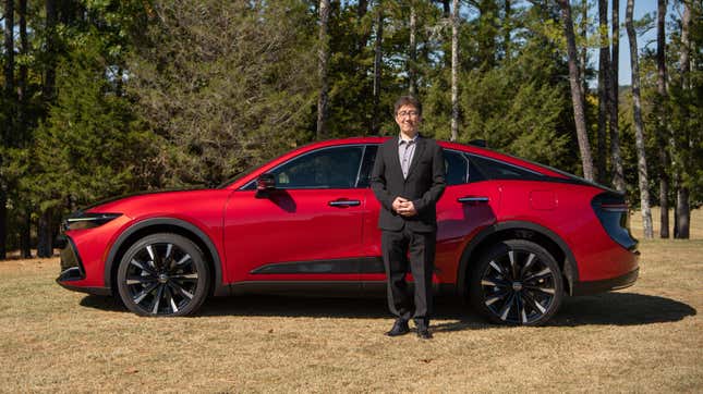 Image for article titled The 2023 Toyota Crown Is Gleefully Weird and Impressively Quick