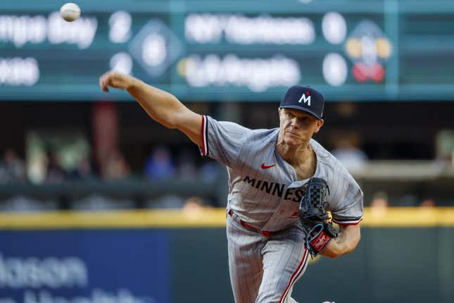 Jul 17, 2023; Seattle, Washington, USA; Minnesota Twins starting pitcher Sonny Gray (54) throws against the Seattle Mariners during the first inning at T-Mobile Park.