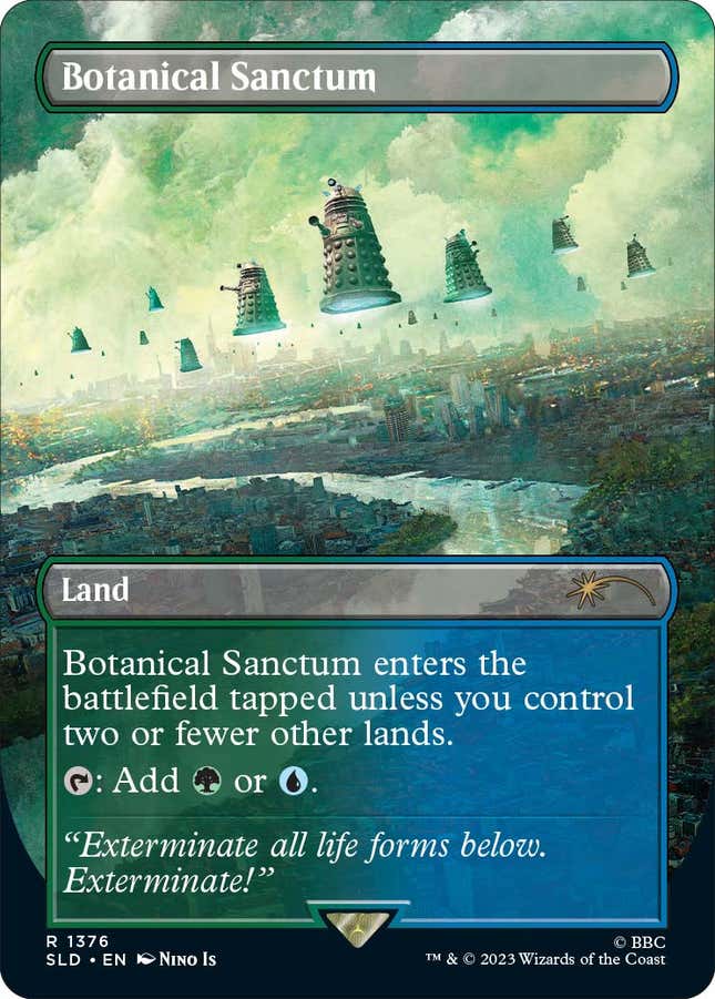 Image for article titled Magic The Gathering's Doctor Who Crossover Is a Cavalcade of Classic Heroes and Villains