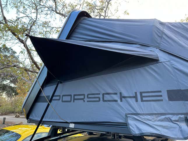 Image for article titled Porsche's $7,000 Roof Tent Makes Camping Not Suck