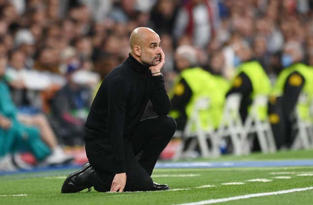 Pep Guardiola stares into the abyss.