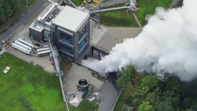 The Ariane 6 rocket’s second stage underwent a hot fire test on September 1.