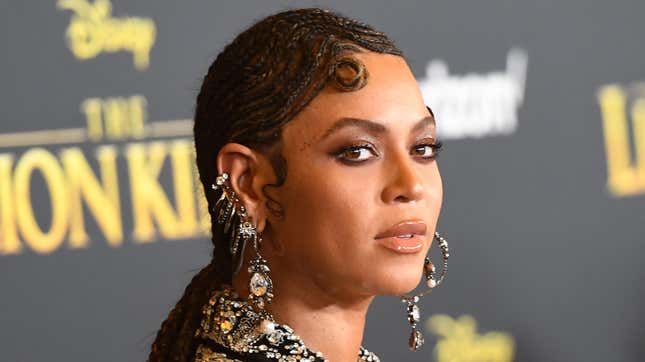 Beyoncé arrives for the world premiere of Disney’s “The Lion King” at the Dolby theatre on July 9, 2019 in Hollywood.