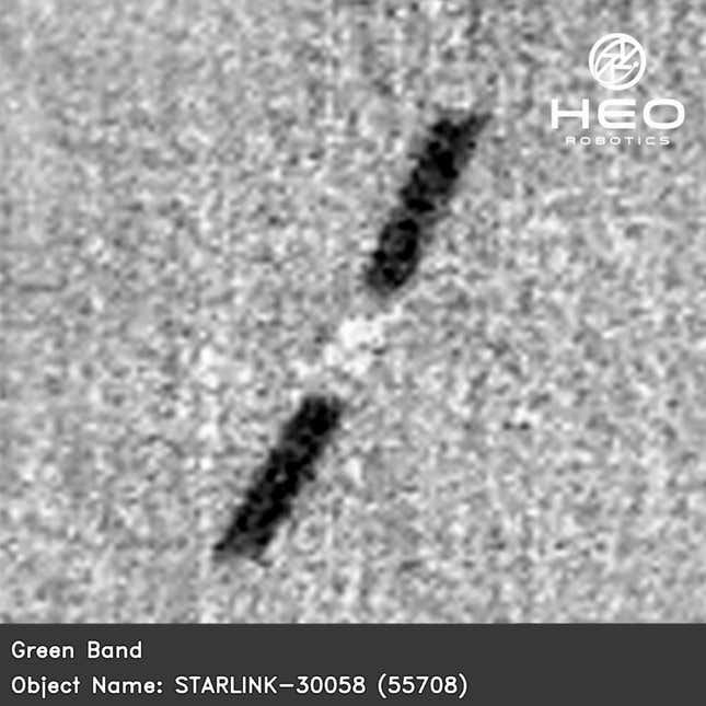 Image for article titled New Image Is Our First Look at SpaceX's 'Mini' Starlink in Orbit