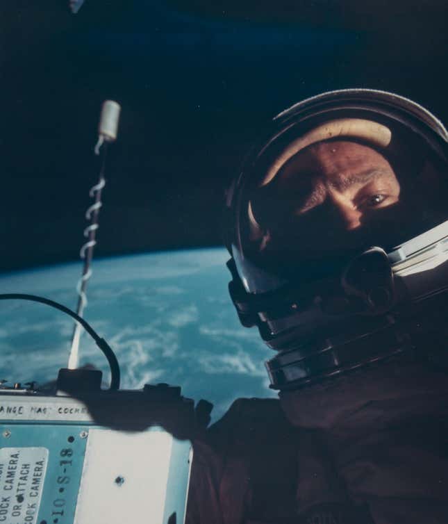 Image for article titled NASA is auctioning off the first space selfie and a trove of other incredible photos