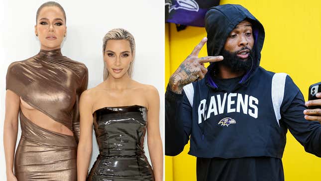 Image for article titled Kim Kardashian Is &#39;Hanging Out&#39; With Odell Beckham Jr., Who Also Maybe Dated Khloe
