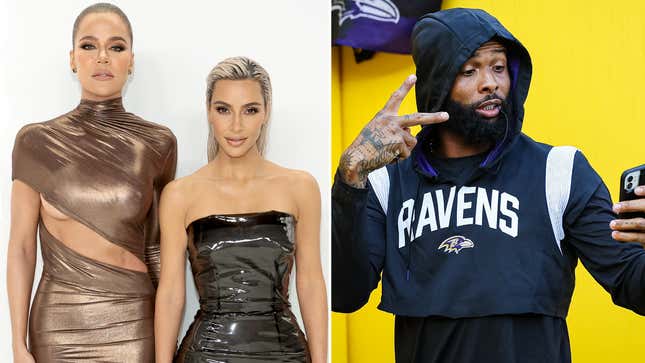 Ravens' Odell Beckham Jr. hanging out with Kim Kardashian after