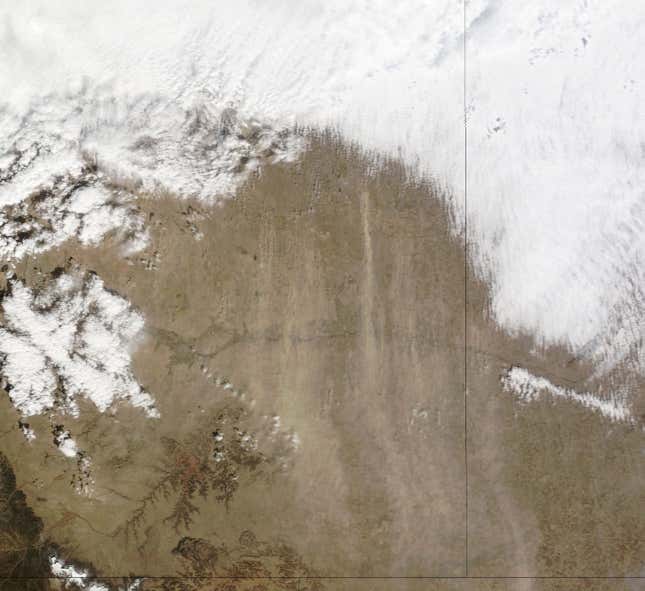 Image for article titled Earth’s fiercest dust storms, as seen from space