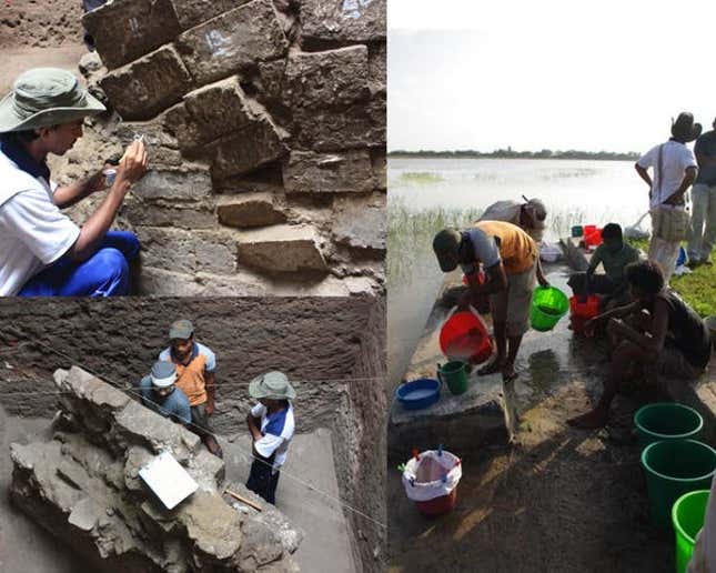 Scenes from an excavation.