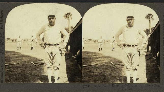 Babe Ruth teaches kids how to pitch