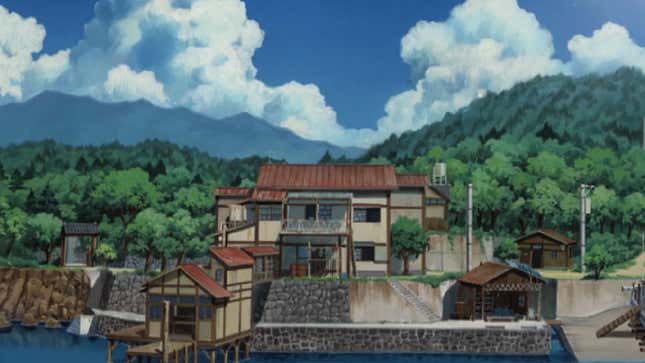 An idyllic screenshot of the Japanese countryside