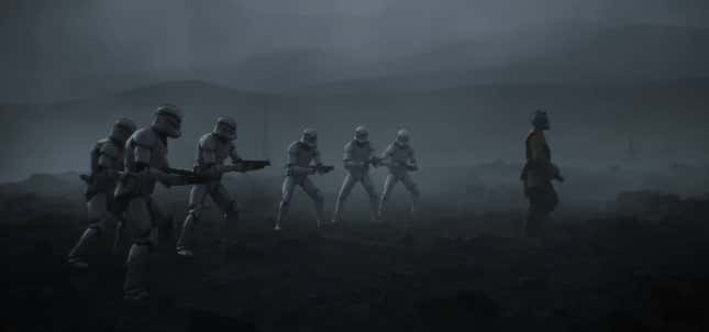 Imagen para el artículo titulado Este corto de Star Wars hecho en Unreal Engine 5 muestra la Orden 66 en toda su crudeza
