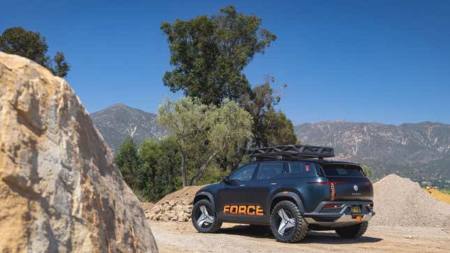 A photo of the Fisker Ocean electric SUV.