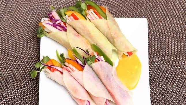 Pickled radish wraps
