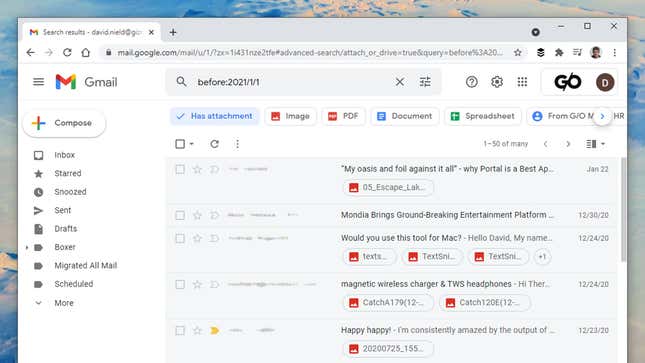 Image for article titled We Found 21 of the Best Gmail Features