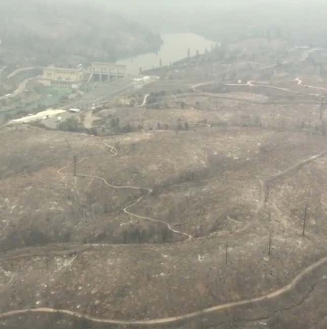 Image for article titled The aftermath of destructive wildfires, seen from above