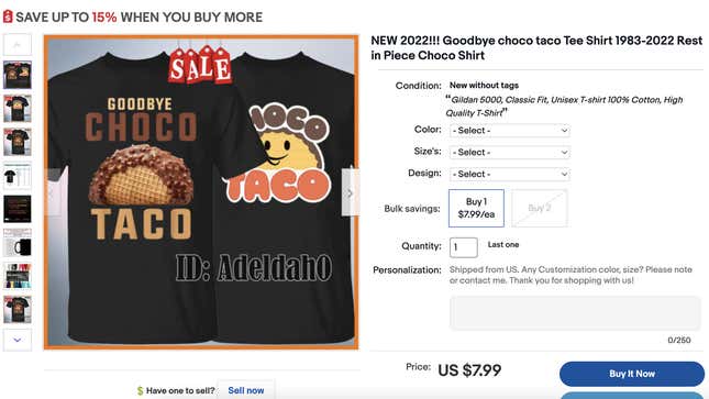 Image for article titled Don’t Bid on Choco Tacos on eBay Just Yet