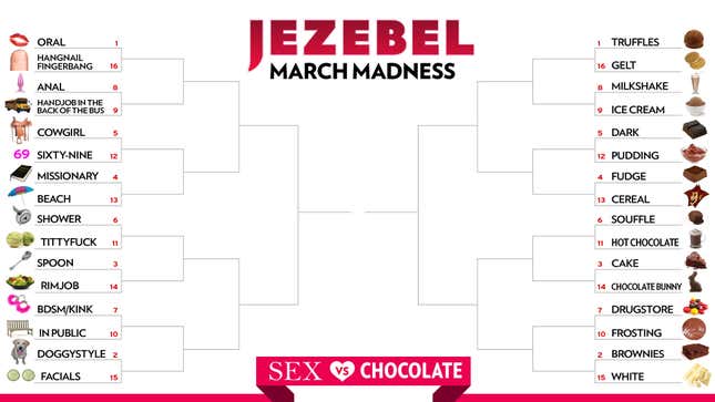 Image for article titled March Madness 2012: Sex vs. Chocolate