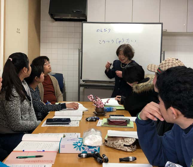 Uragami teaching a class at the OJC.