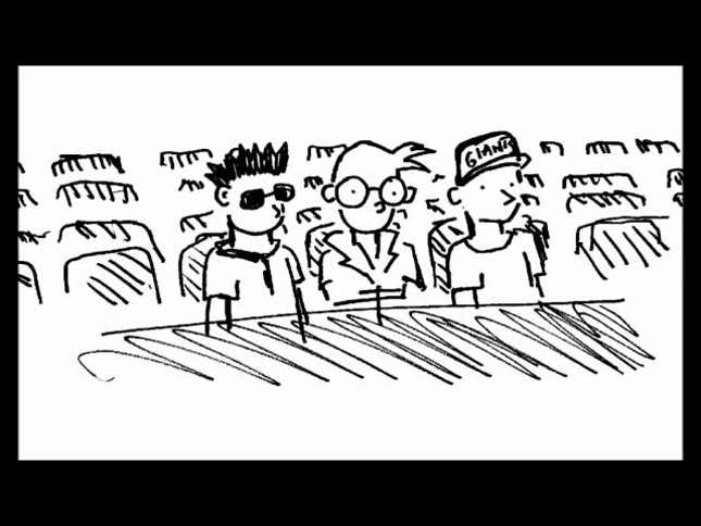 Here's A Cartoon Rendering Of Roger McDowell's Recent Conversation With San Francisco Giants Fans