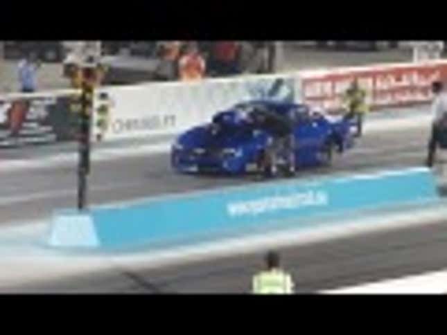 Watch An Unbelievable Drag Car Explosion From Abu Dhabi