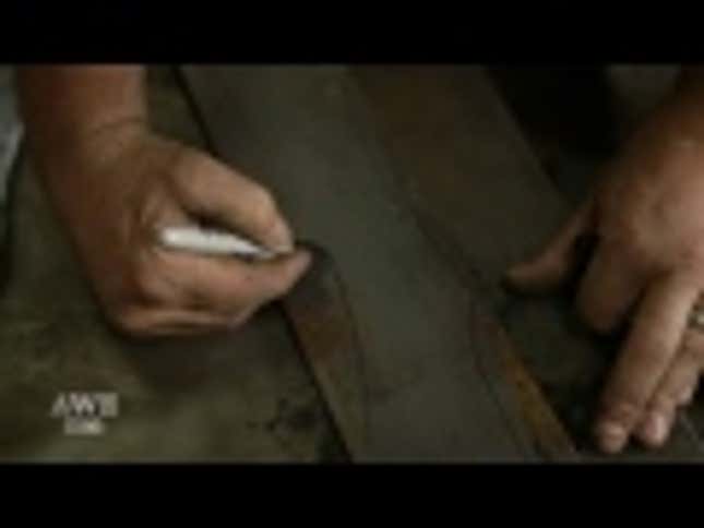 He Forged An Orcish Battle Axe From <em>Skyrim.</em> Then, He Cut Stuff With It