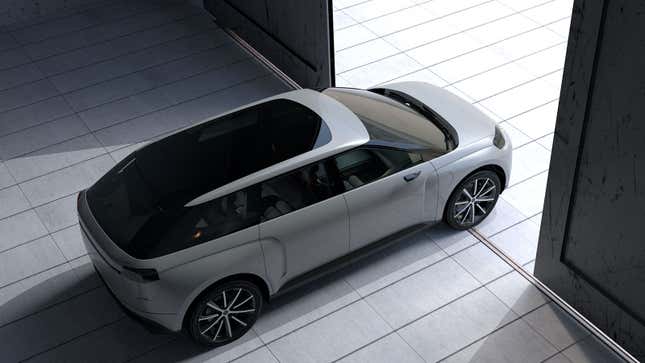 A render of the Dyson electric car concept. 