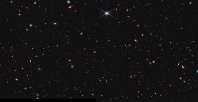 Una de las cuatro imágenes tomadas recientemente por la NIRCam del WST.