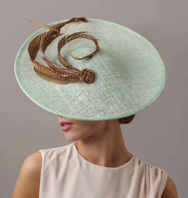 Fascinator Mint Green Fascinator Tea Party Hat Church Hat 