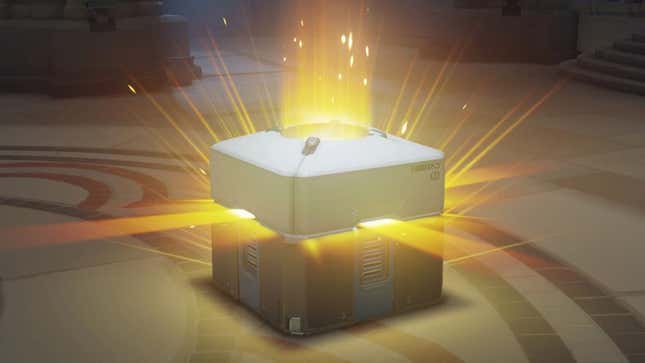 A loot box, yesterday.