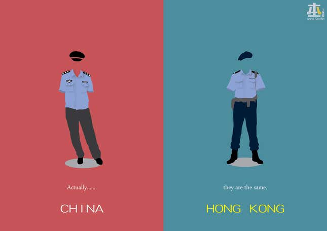 Image for article titled These illustrations show how different Hong Kong thinks it is from mainland China