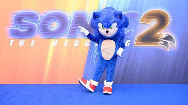 Yuji Naka’s creation at a Sonic The Hedgehog 2 screening