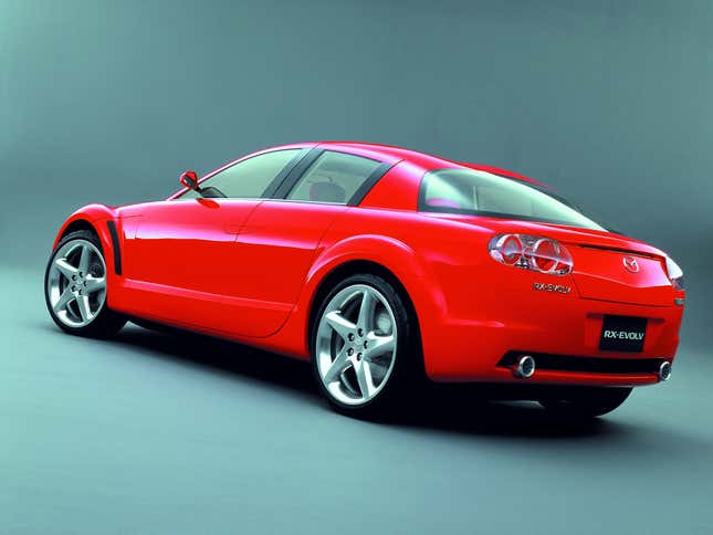 Image for article titled The Mazda RX-Evolv Concept Was A Funkier, Earlier Incarnation Of The RX-8