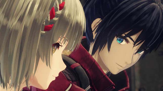 Xenoblade Chronicles 3's protagonists sit together while the reviews pour in. 