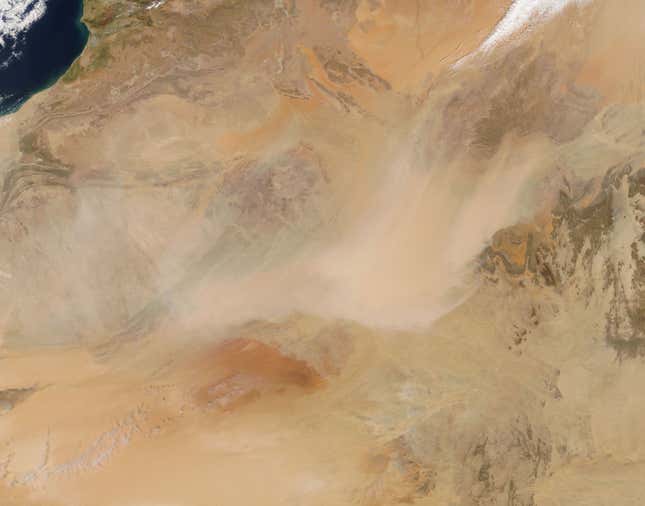 Image for article titled Earth’s fiercest dust storms, as seen from space